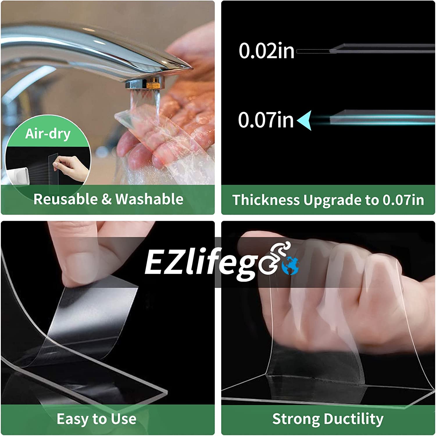 EZlifego Double Sided Tape Heavy Duty for Household (16.5FT) – EZlifego