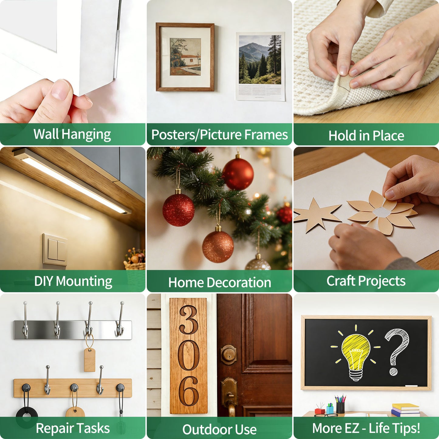 EZlifego Double Sided Tape Heavy Duty(Extra Large, Pack of 2, Total 396 Inch), Nano Double Sided Adhesive Tape, Clear Mounting Tape Picture Hanging Strips, Removable Wall Tape Sticky Poster Tape Decor Visit the EZlifego Store