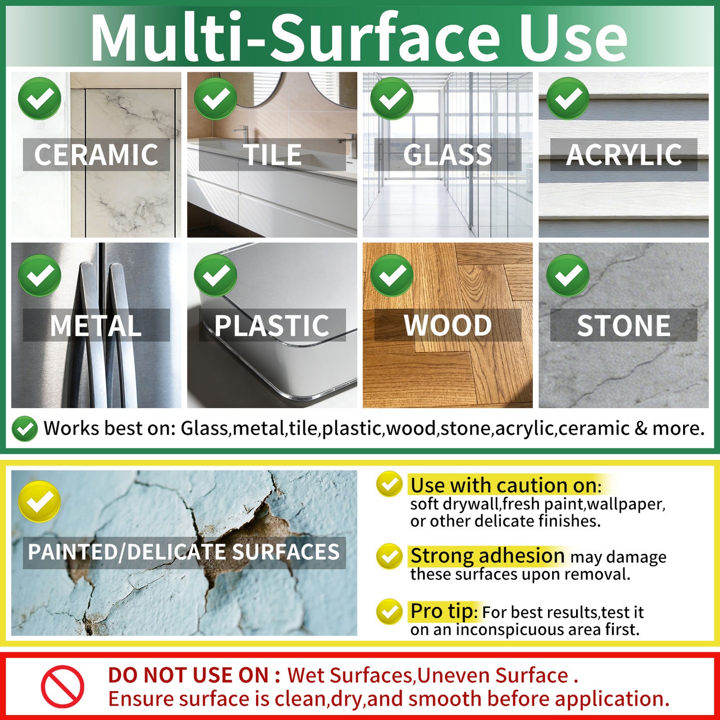 EZlifego Double Sided Tape Heavy Duty(Extra Large, Pack of 2, Total 396 Inch), Nano Double Sided Adhesive Tape, Clear Mounting Tape Picture Hanging Strips, Removable Wall Tape Sticky Poster Tape Decor Visit the EZlifego Store